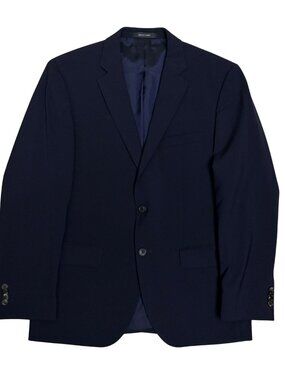 Hugo Boss Blue Blazer Luxury Designer VIRGIN WOOL Business Formal Mens Small 38S